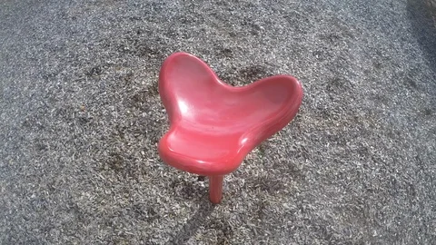 Red Playground Spinner 4K Stock Footage 101402167