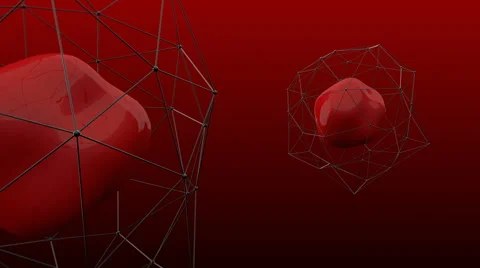 Red Plexus Cell Stock Footage 65792291