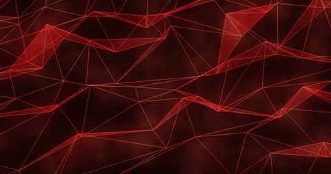 Red Plexus lines smooth movement. Abstract futuristic background. Backdrop for Stock Footage 286974606