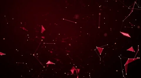 RED PLEXUS POLYGON BG 01 Stock-Footage 61883566