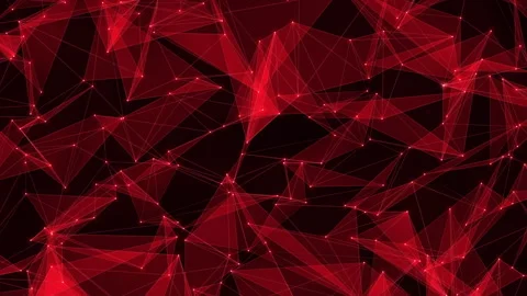 Red plexus technology data network background Stock-Footage 305651055
