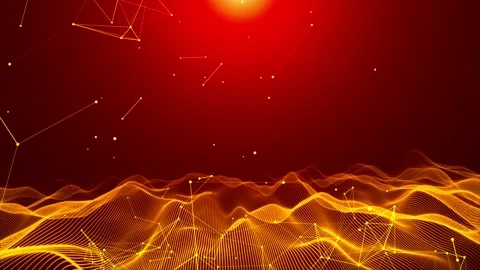 Red Plexus Technology Network Background Loop V5 스톡 동영상 304730724