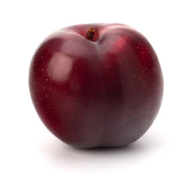Red plum fruit Stock Photos