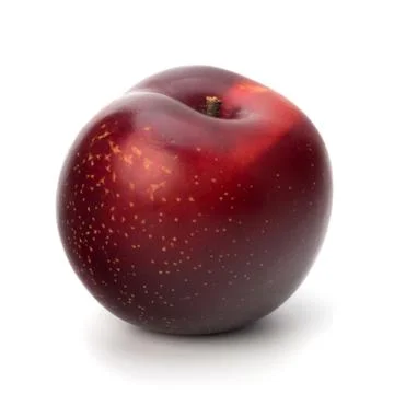Red plum fruit Stock Photos