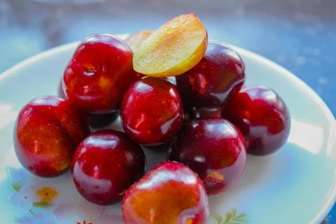 Red plum Stock Photos
