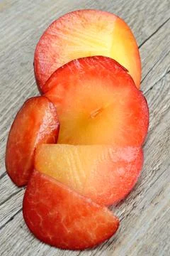 Red plums Stock Photos