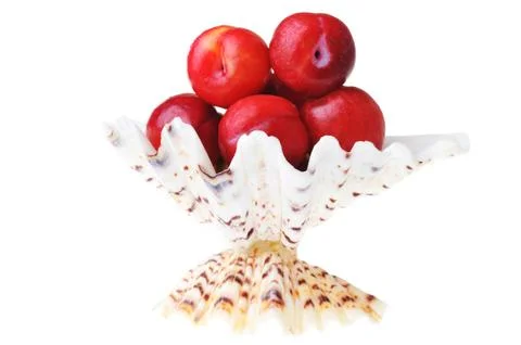 Red  plums Stock Photos