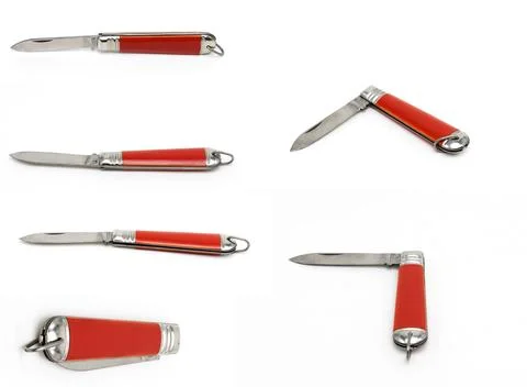 Red Pocket Knife Stock Photos