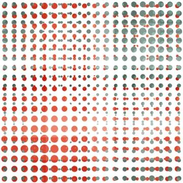 Red point seamless pattern Illustrazione stock