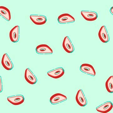 Red pointer map location isometric icon seamless pattern 库存插图