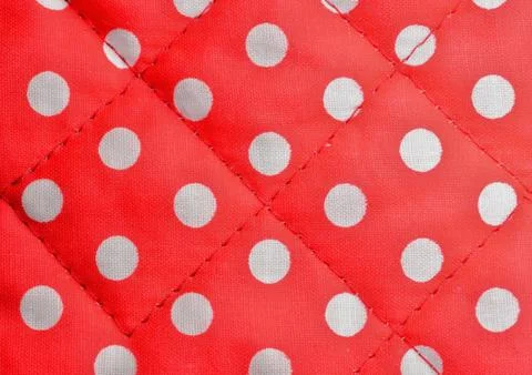 Red polka dot canvas Fotos de archivo