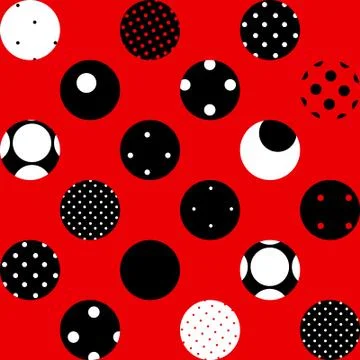 Red polka dot 스톡 일러스트