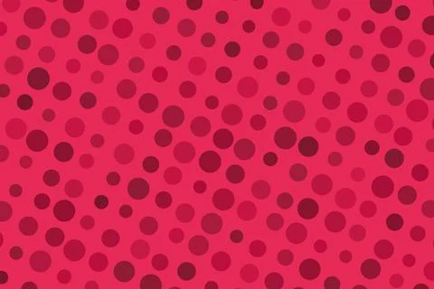 Red polka dot pattern with dark spots on pink background イラスト素材