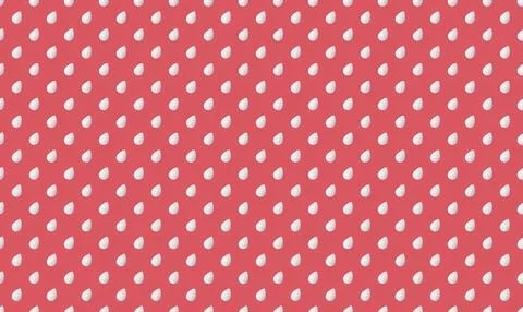 Red polka dot pattern with white dots on pink background Stock Illustration