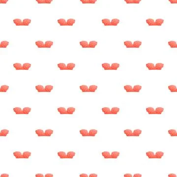 Red polka dot strapless bras repeating seamless pattern 스톡 일러스트