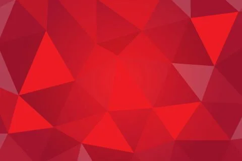 RED POLY ABSTRACT BACKGROUND Stock Illustration