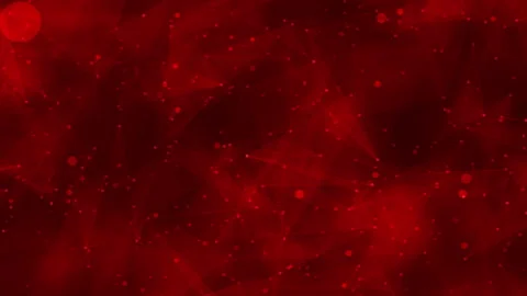 Red polygon and line connect to dot, motion graphics digital design Stockbeeldmateriaal 268178421