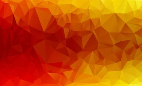 Red Polygon vector infographic Stock Illustration