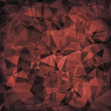 Red Polygonal Background. Red Polygonal Background. Red Crystal Triangle P... Stock Photos