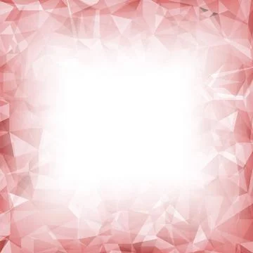 Red Polygonal Background. Red Polygonal Background. Red Crystal Triangle P... Stock Photos