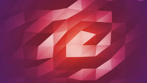 Red Polygonal Geometric Slow Surface Motion Background Stock Footage 90702570