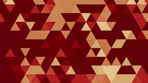 Red polygonal pattern Abstract geometric background Triangular mosaic, perfec Stock Illustration