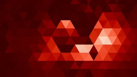 Red polygonal pattern Abstract geometric background Triangular mosaic, perfec イラスト素材