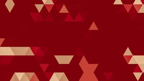 Red polygonal pattern Abstract geometric background Triangular mosaic, perfec Stock Illustration