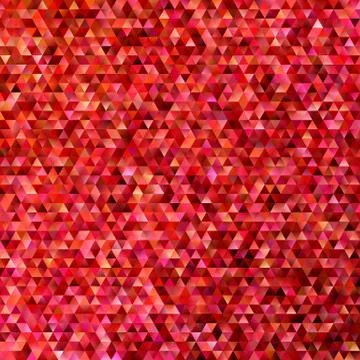 Red polygonal regular triangle tile background - gradient vector design Illustrazione stock