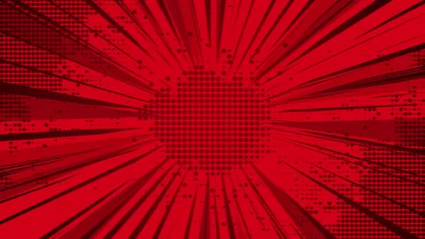 Red Pop Art background with black dots. Stock Footage 167496318