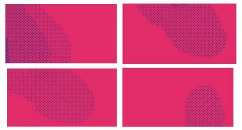 Red pop art background with dots. Abstract creative vector style comics. Layo 스톡 일러스트