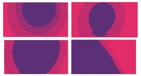 Red pop art background with dots. Abstract creative vector style comics. Layo Illustrazione stock