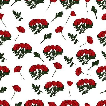 Red poppies Stock Illustration