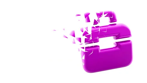 Red portfolio icon scattered in white background. Stock Footage 236244636