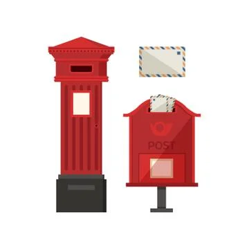 Red Pos Boxes Stock Illustration