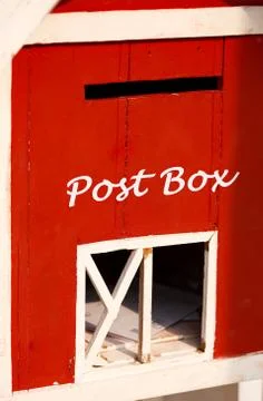 Red post box Stock Photos