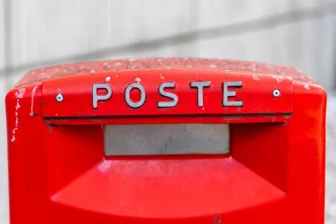 Red Post Box Stock-Fotos