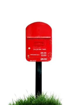 Red postbox 스톡 사진