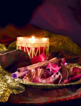 Red potpourri Stock Photos