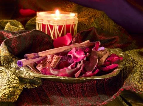 Red potpourri Stock Photos