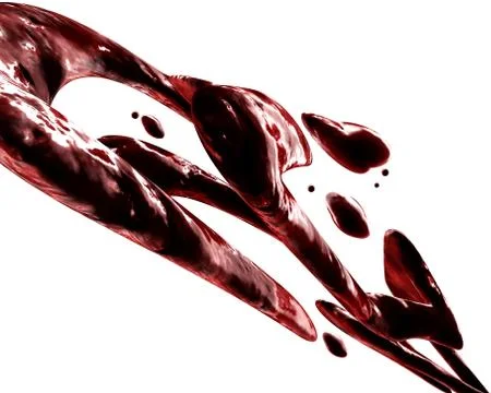 Red pouring liquid Stock Illustration