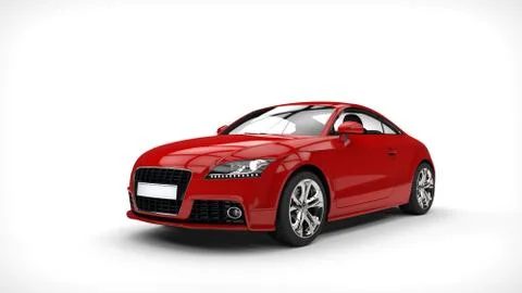Red Power Car Stock Illustration