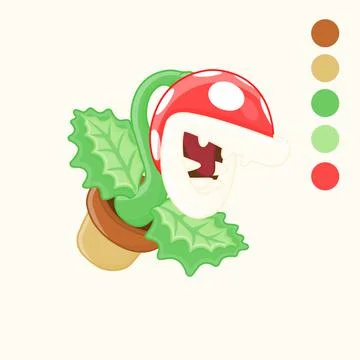 A red predatory flower Stock Illustration