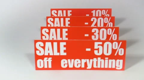 Red Prices discounted variable-focus Stock Footage 68270195