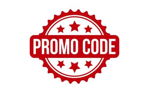 Red Promo Code Rubber Stamp Seal Vector Stock-Illustration