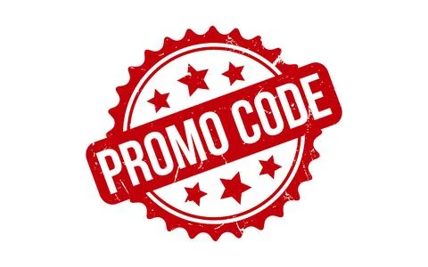 Red Promo Code Rubber Stamp Seal Vector Stock Illustration