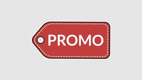 Red promo tag 스톡 동영상 335514975