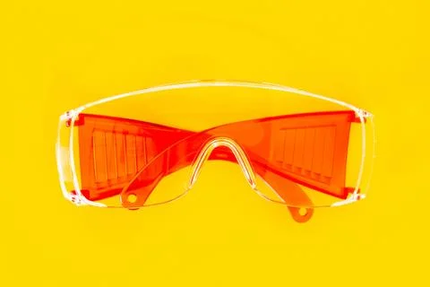 Red Protective Glasses Stock Photos
