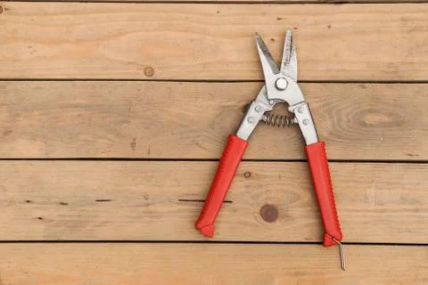 Red pruning shears Stock-Fotos