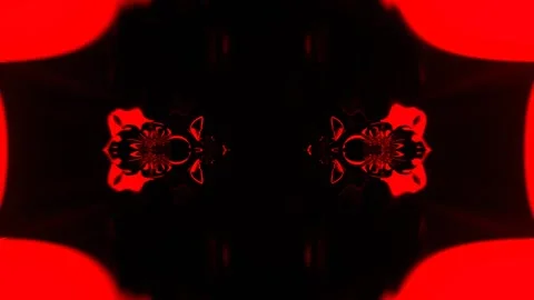 Red Psychedelic Transforming Pattern Background VJ Loop in 4K Stock Footage 344099784
